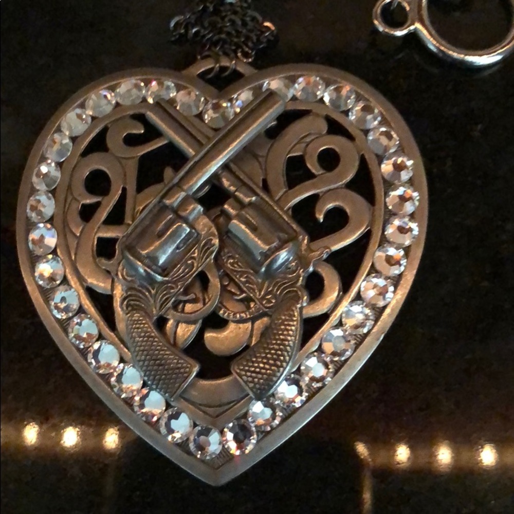 Gasoline Glamour medallion necklace.